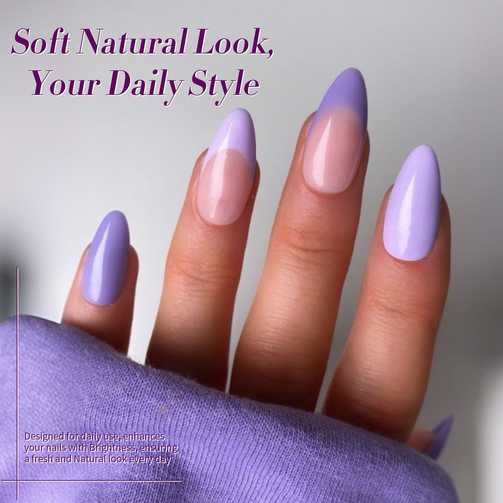 6 Colors Purple Gel Polish Set S08 Lavender Mist 7ml Gel Nail Polish BORN PRETTY 