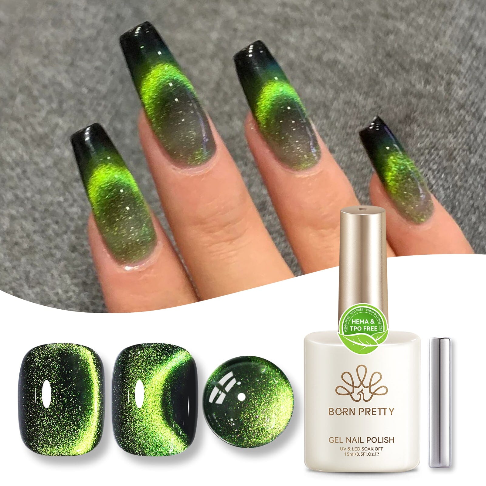 Cat Magnetic Gel Polish 15ml Gel Nail Polish BORN PRETTY MY34 