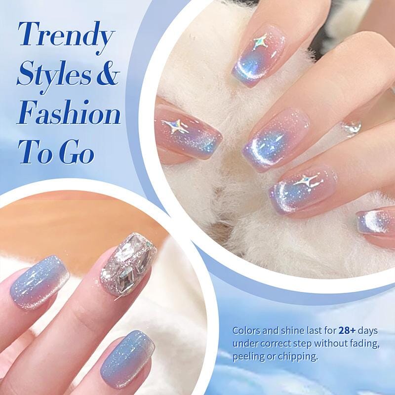 Crystal Cat Magnetic Gel MY37 Glacier 10ml Gel Nail Polish BORN PRETTY 