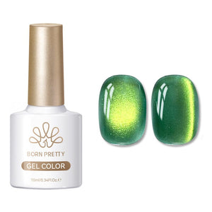 Glass Cat Magnetic Gel MY39 Basil 10ml Gel Nail Polish BORN PRETTY 
