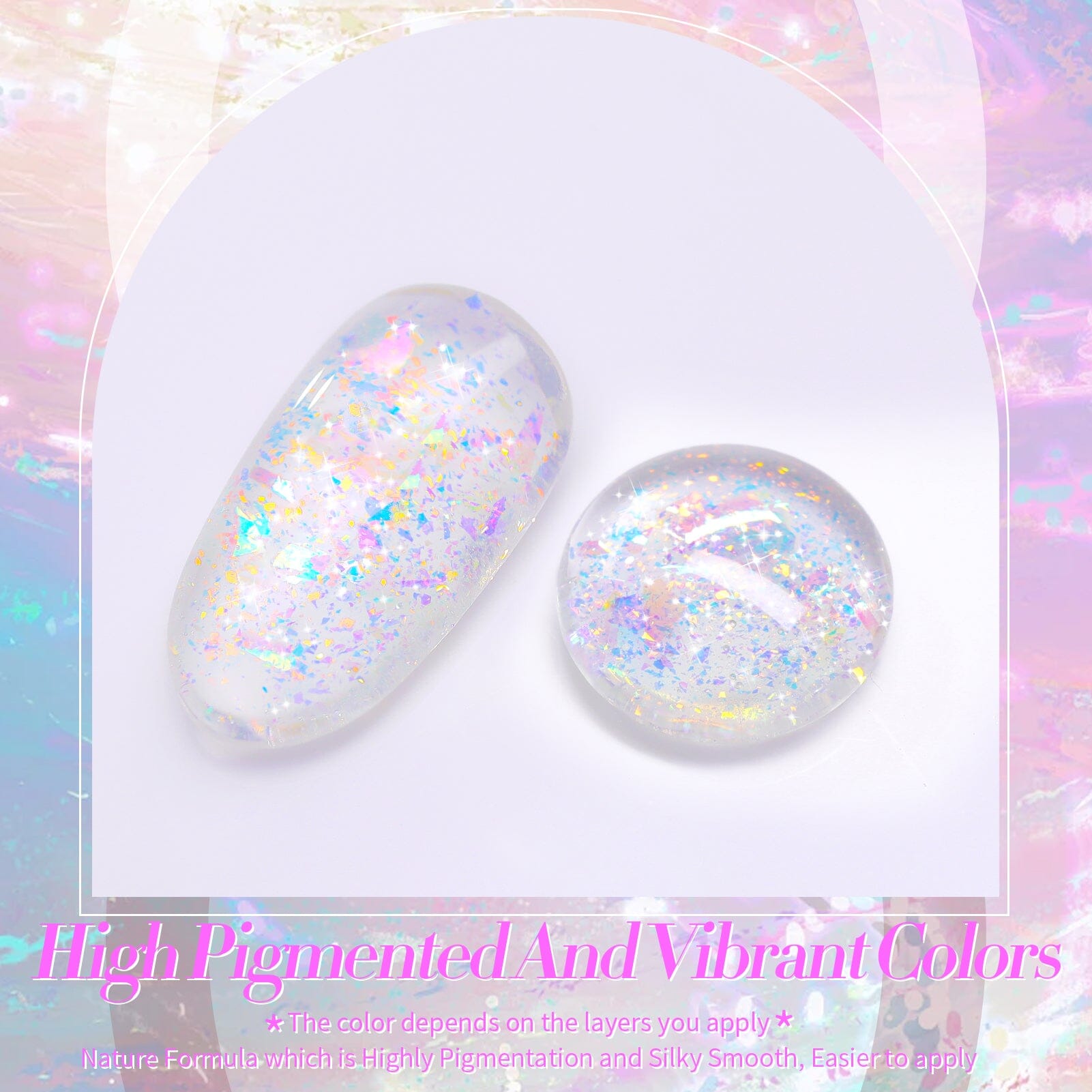 Glitter Gel Polish SG01 Rippling Dream 15ml Gel Nail Polish BORN PRETTY 