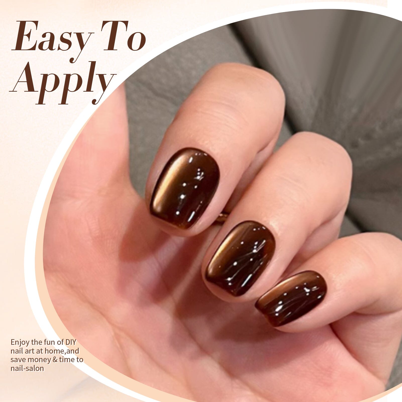 Brown Water Light Cat Magnetic Gel Polish AW03 15ml Gel Nail Polish BORN PRETTY 
