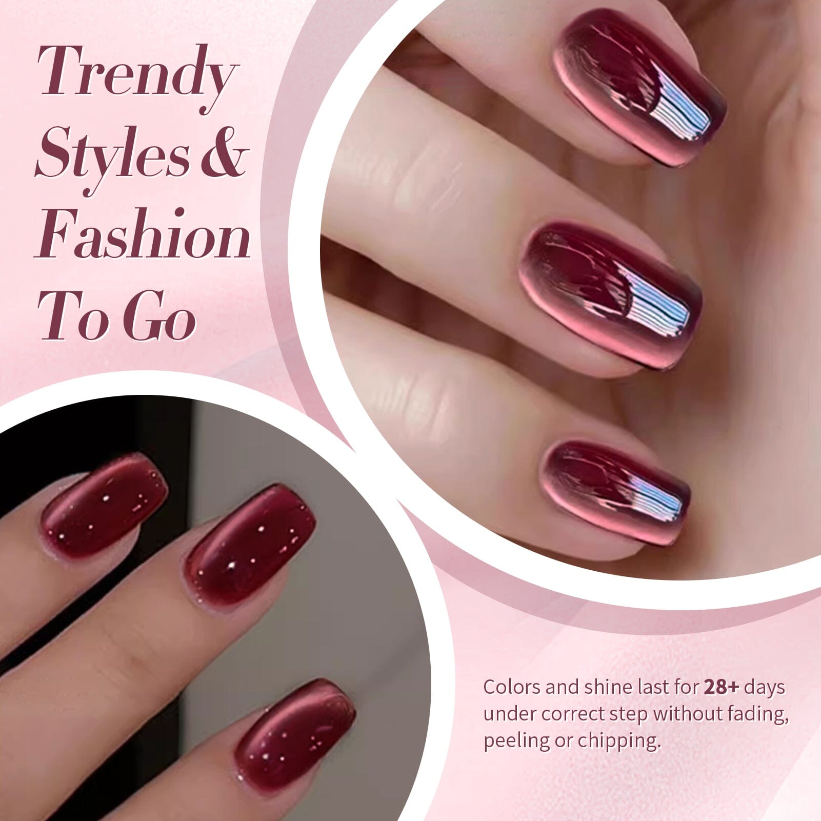 Red Water Light Cat Magnetic Gel Polish AW05 15ml Gel Nail Polish BORN PRETTY 