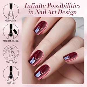 Red Water Light Cat Magnetic Gel Polish AW05 15ml Gel Nail Polish BORN PRETTY 