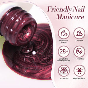 Red Water Light Cat Magnetic Gel Polish AW05 15ml Gel Nail Polish BORN PRETTY 
