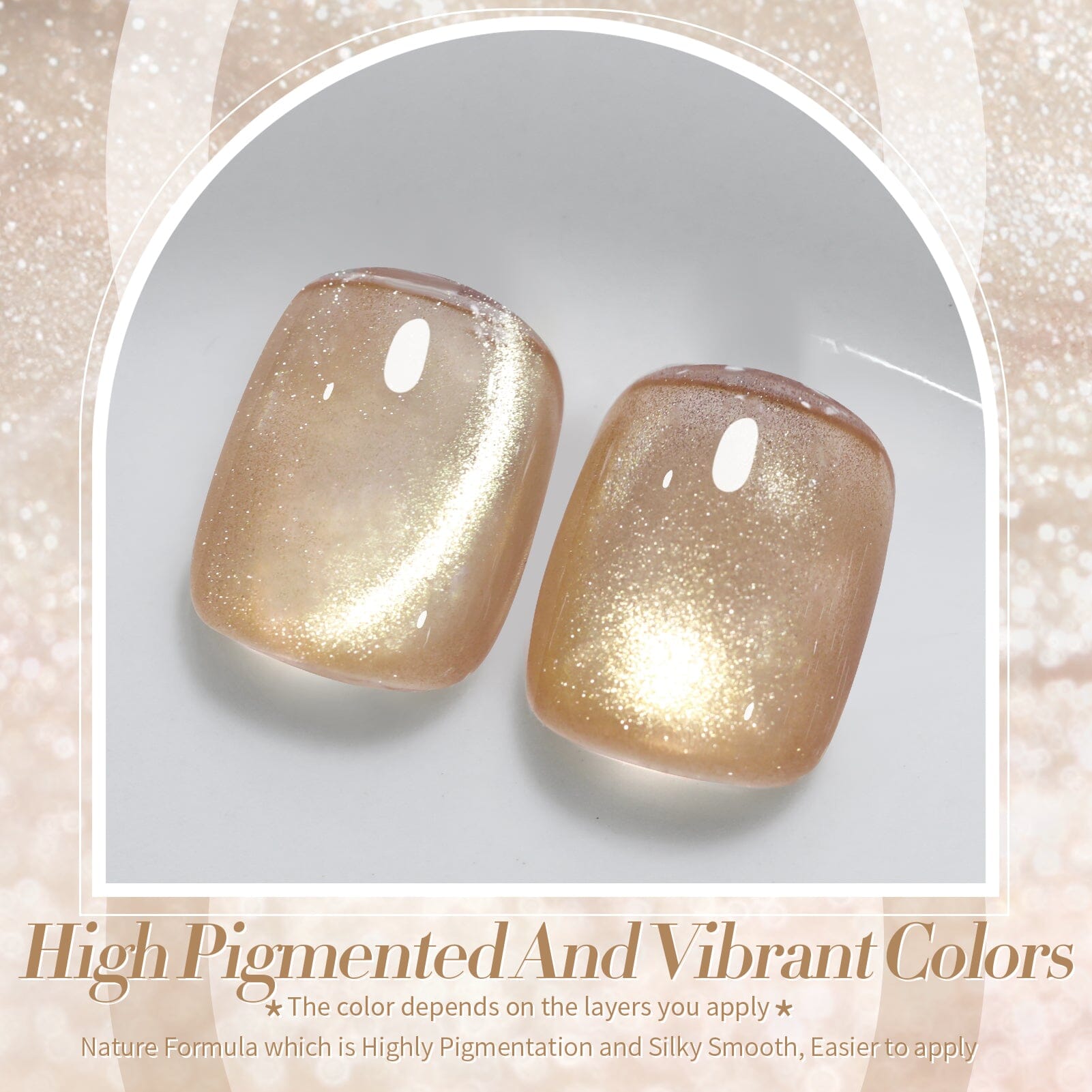 Golden Yellow Cat Magnetic Gel Polish GC02 15ml Gel Nail Polish BORN PRETTY 