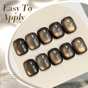 Black Gold Glass Cat Magnetic Gel Polish 15ml Gel Nail Polish BORN PRETTY 