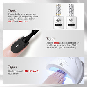 6 Colors Grey Colors Gel Polish Set S09 Steel Symphony 7ml Gel Nail Polish BORN PRETTY 