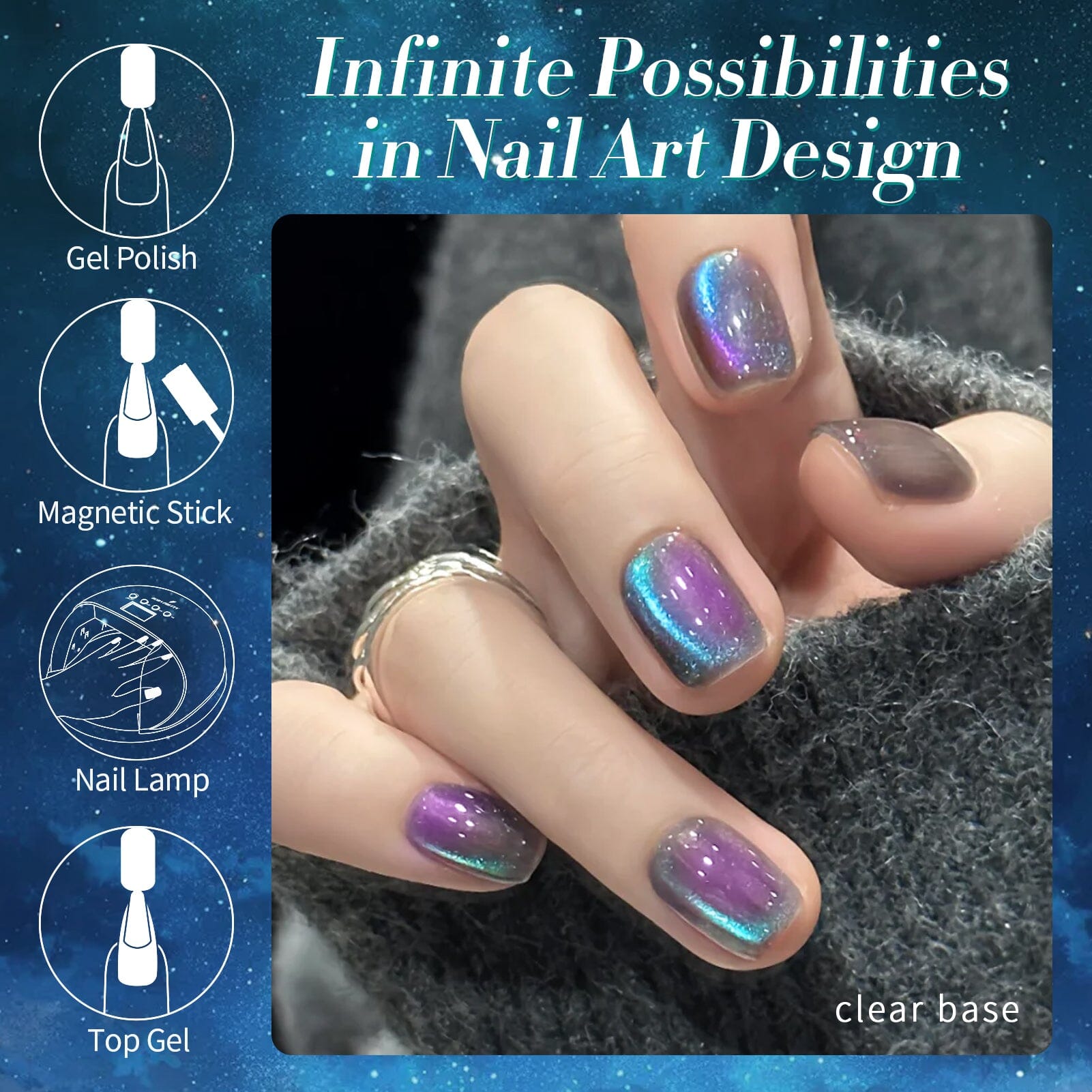 Green Chameleon Cat Magnetic Gel Polish MY50 Sway Sea 15ml Gel Nail Polish BORN PRETTY 