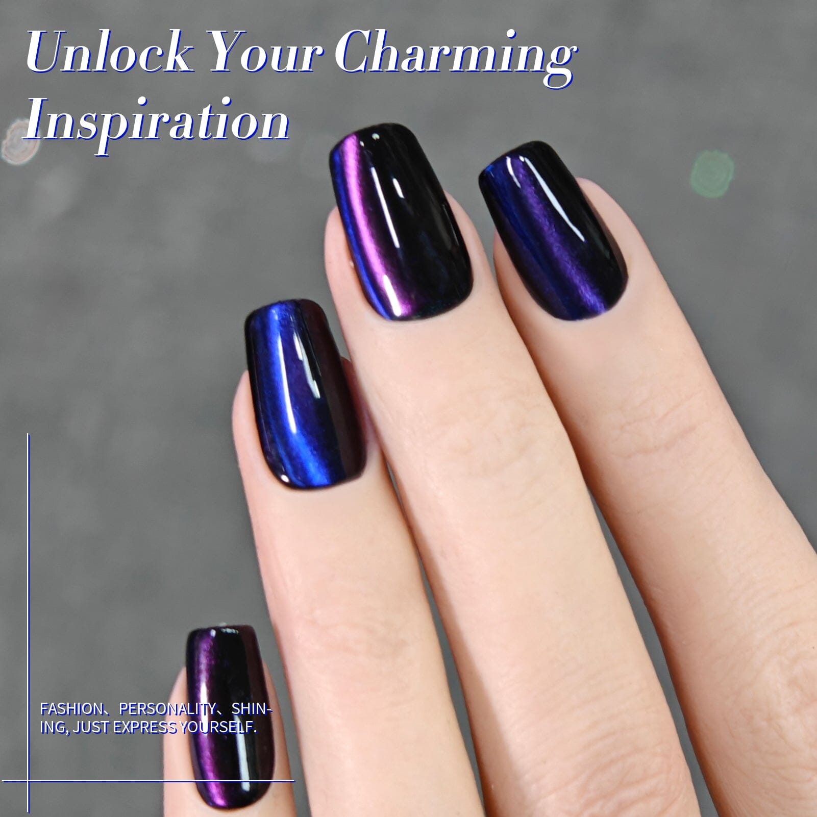 Purple Chameleon Cat Magnetic Gel Polish MY51 Heaven Purple 15ml Gel Nail Polish BORN PRETTY 