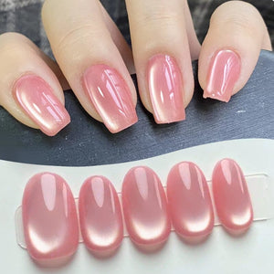 Pink Glass Cat Magnetic Gel Polish Freedom Land MY52 10ml Gel Nail Polish BORN PRETTY 