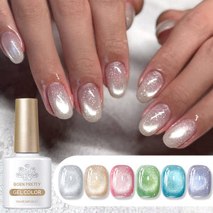 Mambo Ice Glitter Cat Magnetic Gel Polish 10ml Gel Nail Polish BORN PRETTY 6 Colors 