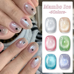 Mambo Ice Glitter Cat Magnetic Gel Polish 10ml Gel Nail Polish BORN PRETTY 