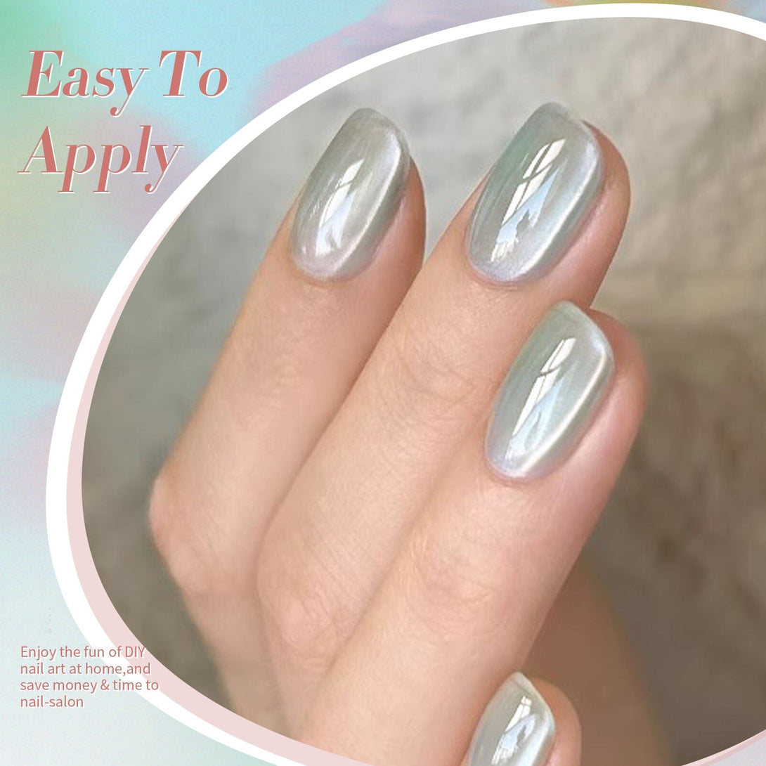 6 Colors Glass Cat Magnetic Gel Polish Set M08 Jasmine Blossoms 7ml Gel Nail Polish BORN PRETTY 