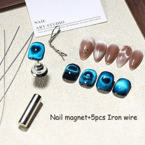 Round Cat Magnetic Stick with 5pcs Flexible Iron Wire Tools & Accessories No Brand 
