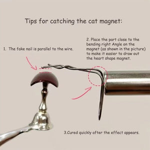Round Cat Magnetic Stick with 5pcs Flexible Iron Wire Tools & Accessories No Brand 