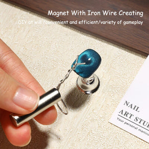 Round Cat Magnetic Stick with 5pcs Flexible Iron Wire Tools & Accessories No Brand 