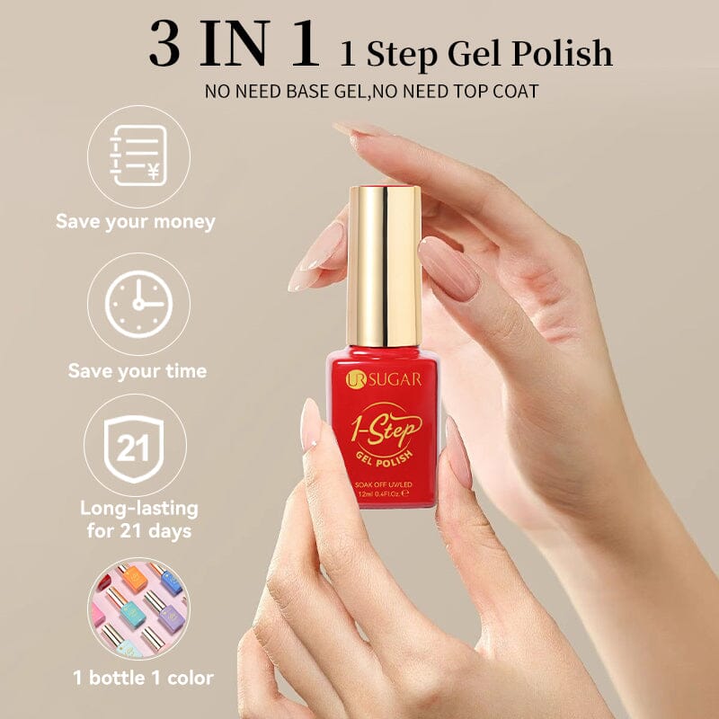 1 Step Gel Polish 12ml Gel Nail Polish UR SUGAR 