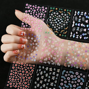 30pcs Flowers 3D Nail Stickers NLS003 Nail Art No Brand 