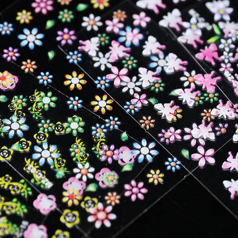 30pcs Flowers 3D Nail Stickers NLS003 Nail Art No Brand 