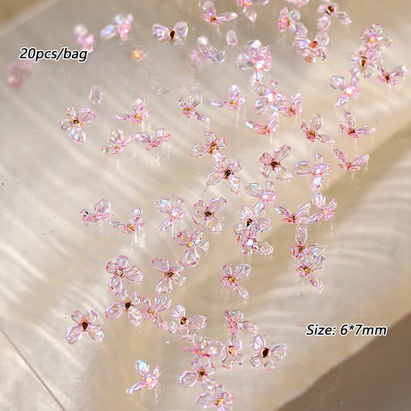 20pcs Ice Transparent Butterflies 3D Nail Decorations Nail Decoration No Brand 03 