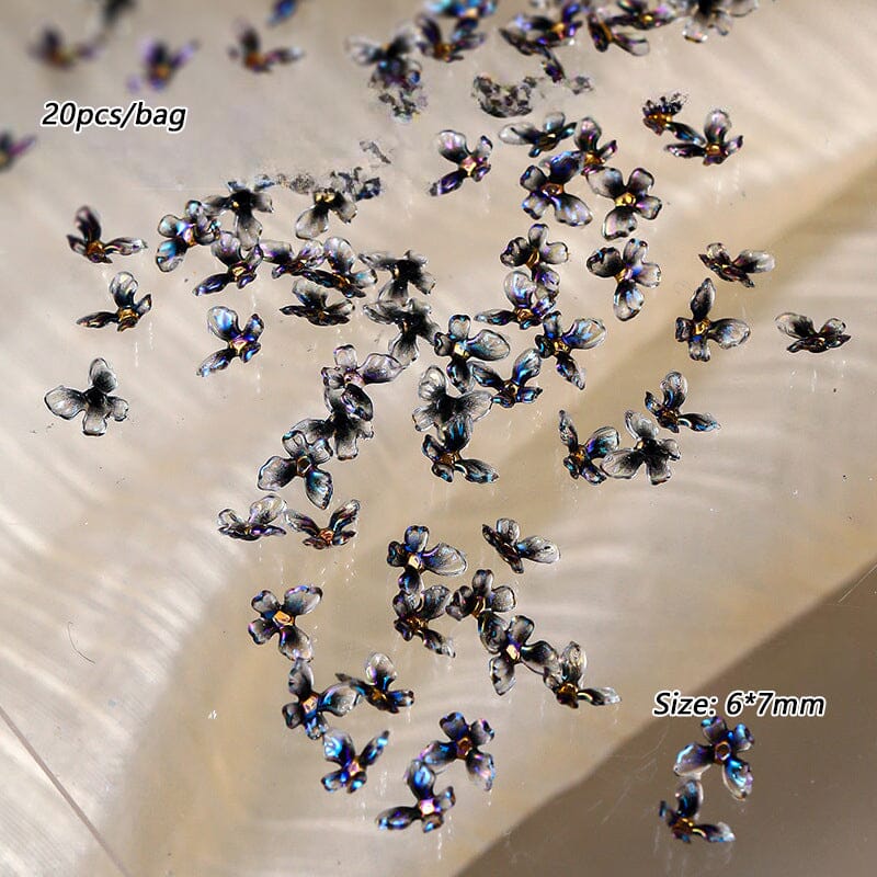 20pcs Ice Transparent Butterflies 3D Nail Decorations Nail Decoration No Brand 04 