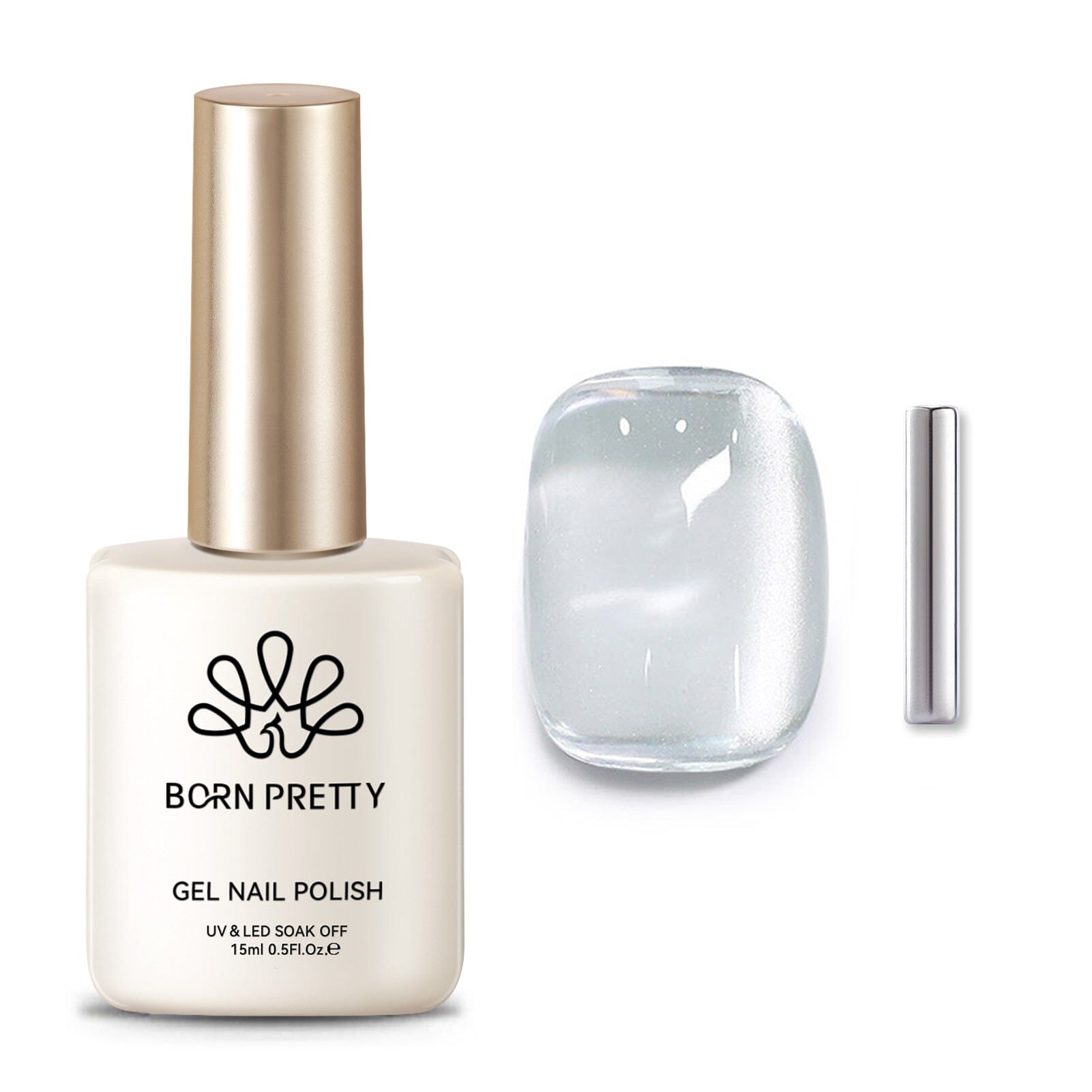 White Water Light Cat Magnetic Gel Polish MY02 First Love 15ml Gel Nail Polish BORN PRETTY 