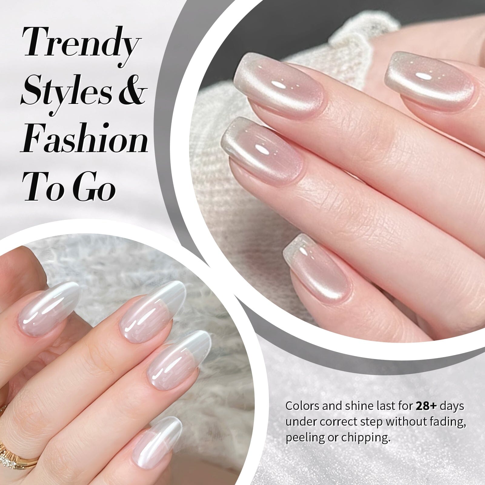 White Water Light Cat Magnetic Gel Polish MY02 First Love 15ml Gel Nail Polish BORN PRETTY 