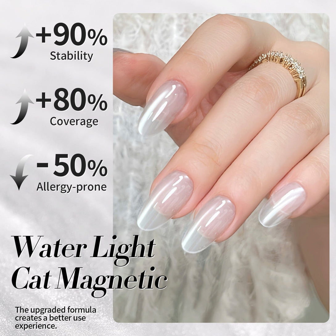 White Water Light Cat Magnetic Gel Polish MY02 First Love 15ml Gel Nail Polish BORN PRETTY 