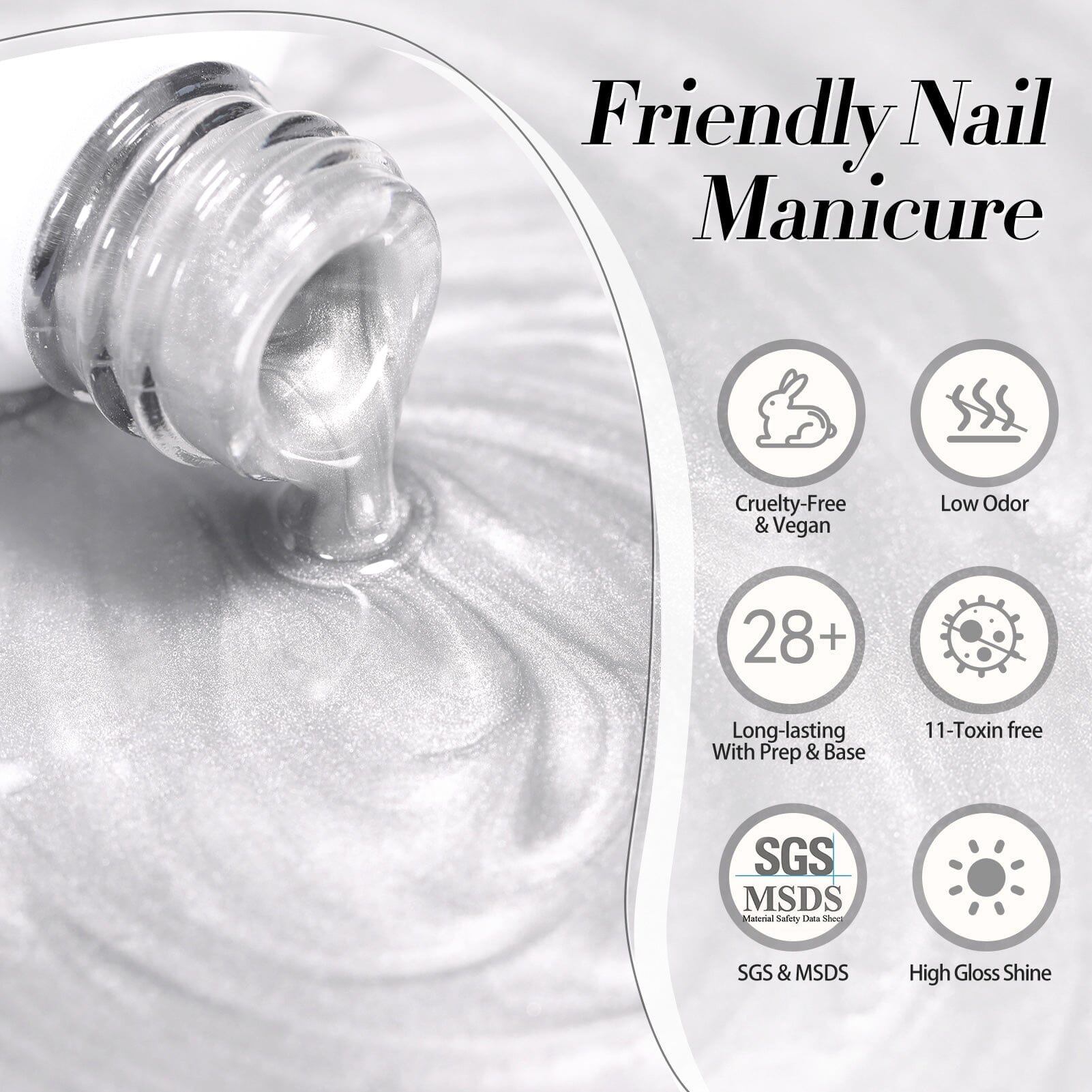 White Water Light Cat Magnetic Gel Polish MY02 First Love 15ml Gel Nail Polish BORN PRETTY 