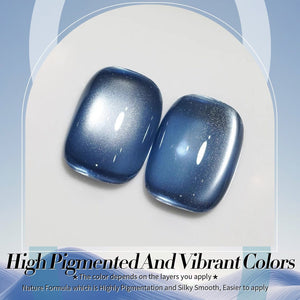 Blue Glass Cat Magnetic Gel Polish MY75 Blue Lover 15ml Gel Nail Polish BORN PRETTY 
