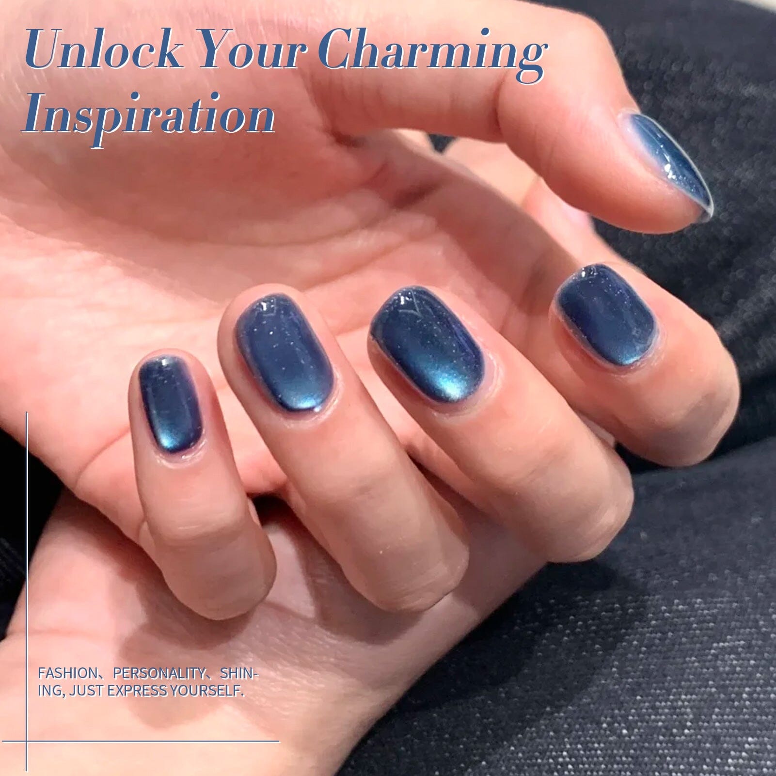 Blue Glass Cat Magnetic Gel Polish MY75 Blue Lover 15ml Gel Nail Polish BORN PRETTY 