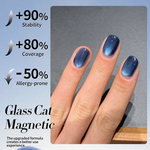 Blue Glass Cat Magnetic Gel Polish MY75 Blue Lover 15ml Gel Nail Polish BORN PRETTY 