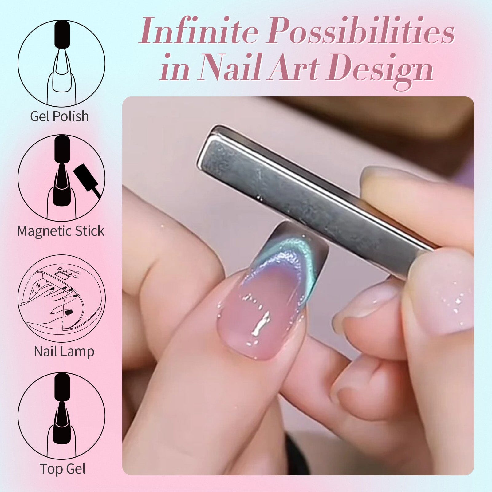 Brown Green Cat Magnetic Gel Polish MY135 Firefly 15ml Gel Nail Polish BORN PRETTY 