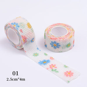 Multicolor Flowers Nail Finger Protection Bandage #01 Tools & Accessories No Brand 