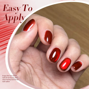 Red Glass Cat Magnetic Gel Polish MY249 Artisan 15ml Gel Nail Polish BORN PRETTY 