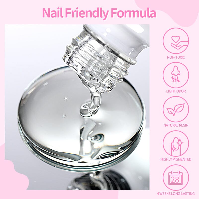 6 in 1 Nail Glue Gel Polish 15ml Base & Top Coat BORN PRETTY 