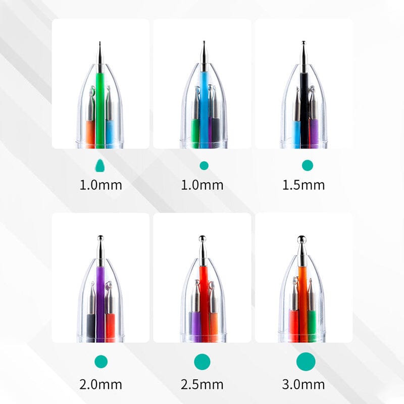 6 In 1 Nail Art Dotting Tools Pen Tools & Accessories No Brand 