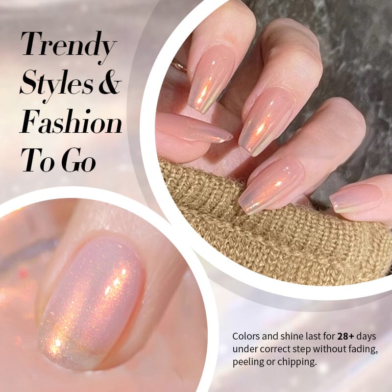 Yellow Aurora Gel Polish JG01 Aurora Borealis 10ml Gel Nail Polish BORN PRETTY 