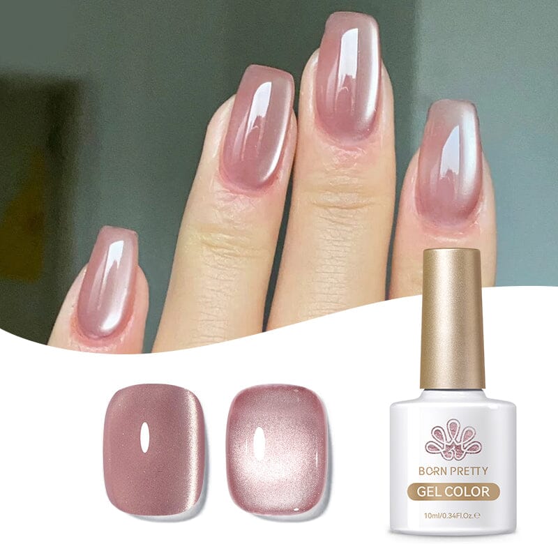 Pink Moonlight Cat Magnetic Gel Polish MY125 Dried Rose 10ml Gel Nail Polish BORN PRETTY 
