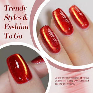 Red Pearl Cat Magnetic Gel Polish 15ml Gel Nail Polish BORN PRETTY 