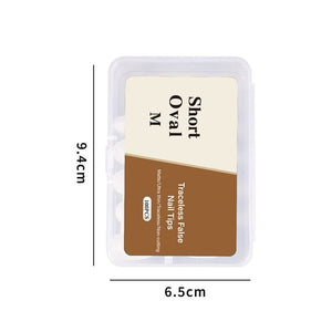 100pcs/box Matte Clear False Nail Tips Nail Tips No Brand 