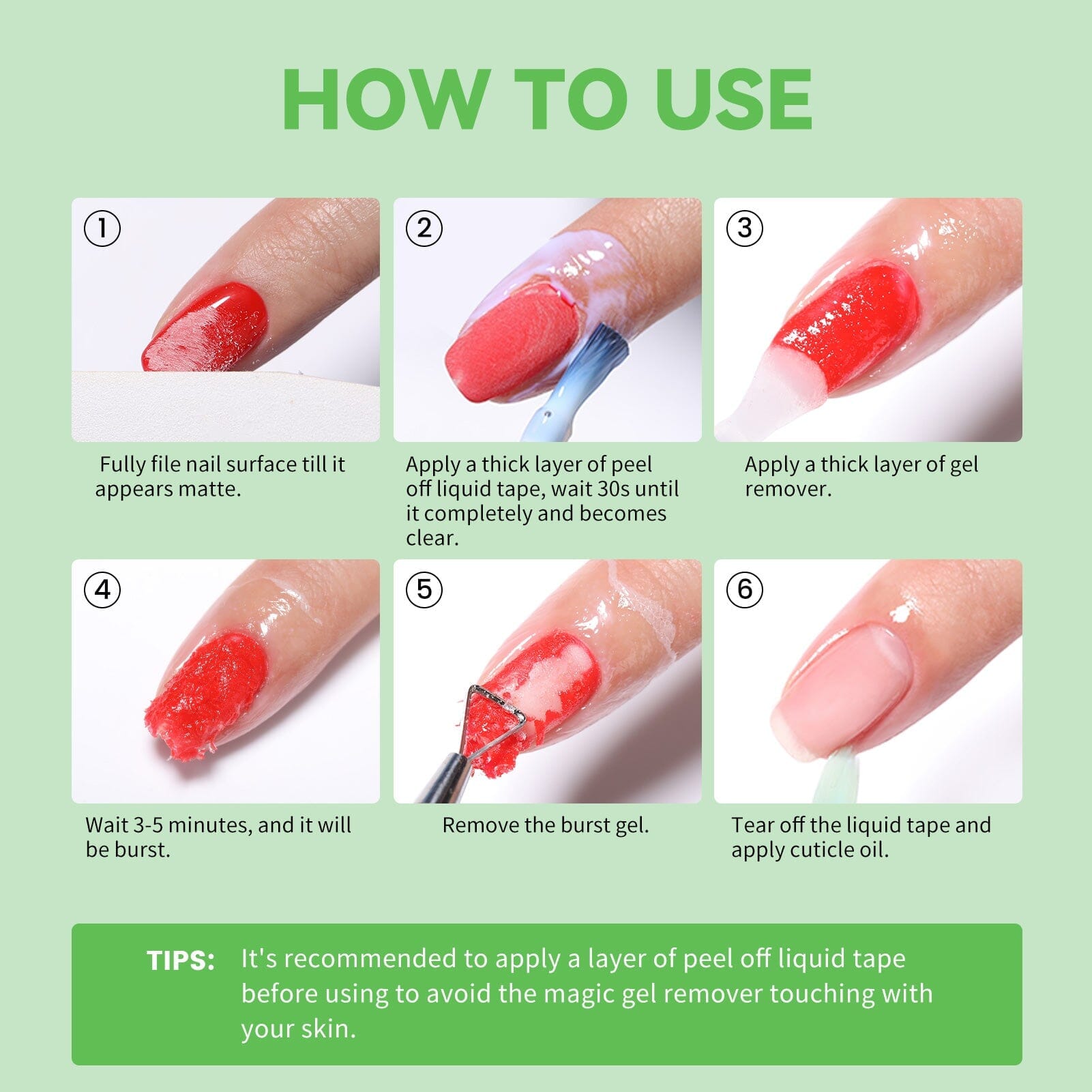Magic Gel Remover New Upgrade Acetone-Free 15ml Gel Nail Polish BORN PRETTY 