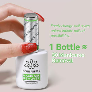 Magic Gel Remover New Upgrade Acetone-Free 15ml Gel Nail Polish BORN PRETTY 