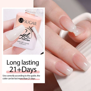 4 Colors Jelly Gel Set #2 Sheer Petal 15ml Gel Nail Polish UR SUGAR 