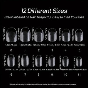 120pcs Short Oval Full Cover False Nail Tips Nail Tips No Brand 