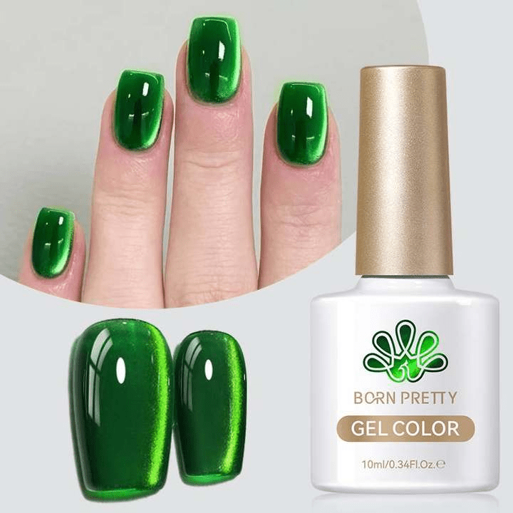 Green Colored Cat Magnetic Gel Polish MY269 Imperial Green 10ml Gel Nail Polish BORN PRETTY 
