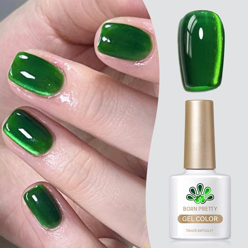 Cat Magnetic Gel Polish - Green 10ml Gel Nail Polish BORN PRETTY 