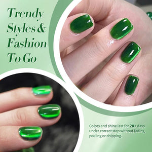 Green Colored Cat Magnetic Gel Polish MY269 Imperial Green 10ml Gel Nail Polish BORN PRETTY 