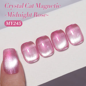 Pink Crystal Cat Magnetic Gel Polish MY245 Midnight Rose 15ml Gel Nail Polish BORN PRETTY 